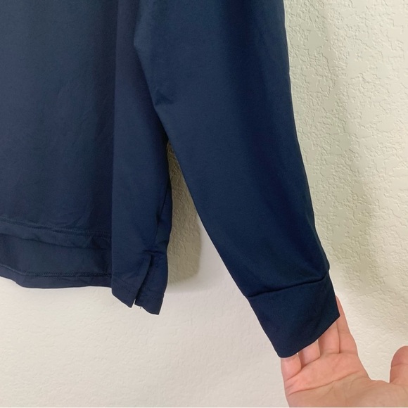 Nike pro Dri fit Mens blue 1/4 zip pull over sweatshirt L - Picture 2 of 7